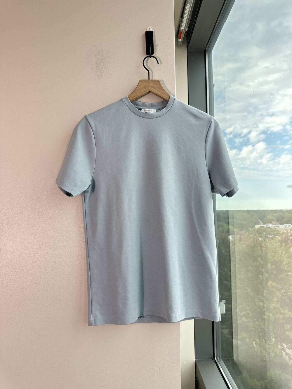ARNE Light Blue Short Sleeve Crewneck Men's T Shirt Sz S